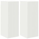  TV Veggskap 2 pcs Hvit 30 x 31 x 80 cm Konstruert tre