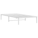 vidaXL Sengeramme i metall hvit 100x190 cm 8721012304703