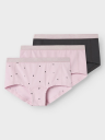 Name It Hipster 3 Pack Winsome Hearts Rosa 116