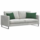  Sofaputer 2 pcs Mørkegrønn 60 x 40 cm Corduroy stoff