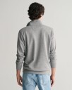 Shield collegegenser med half-zip GREY MELANGE XXL
