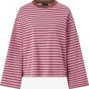 Gina Tricot   Topp Stripe Long Sleeve Tee   Rosa