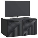  Vegghengt TV skap Svart 59,5 x 41 x 30 cm Konstruert tre