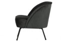BePureHome Vogue Loungestol - Sort Velur   Unoliving