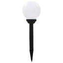 Utendørs sollampe 6 stk LED kuleformet 20 cm RGB