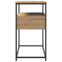  Konsollbord Artisan Eik 75x40x75 cm Konstruert Tre og Stål