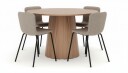 Venture Home Lanzo Spisebord 120 cm med 4 Katy Spisestoler  