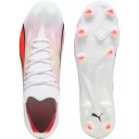 PUMA Ultra Ultimate FG/AG Fotballsko Dame Hvit/Rød 38,5