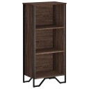  Bokhylle brun eik 50x31x106 cm konstruert tre