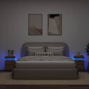  Nattbord 2 stk med LED artisan eik 35x39x55 cm konstruert tre 8721158446442