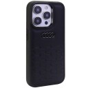 Audi Gt Synthetic Leather Iphone 15 Pro 6.1"Black/Black Hardcase Au-Tpupcip15p-Gt/D2-Bk