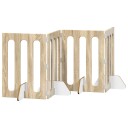 Vidaxl Folding Pet Fence 4 Stk. Sonoma Eik 201 X 38 X 70 cm