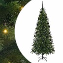  Kunstig juletre med 300 LED med stativ grønn 210 cm PE og PVC