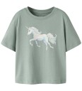 Name It T skjorte   2 pack   NmfVotea   Green Milieu/lilla   Name It   5 år 110   T skjorte Armygrønn Grønn Rosa
