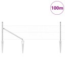  Gjerde med innlegg. sølv 0.4 x 100 m PVC belagt stål