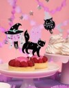 PartyDeco Cupcake Toppers Halloween Trick or Treat