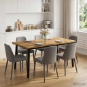vidaXL Spisebord med levende kant 160 x 80 x 75 cm Solid akasietre