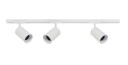 Antidark Designline Tube Pro komplett 1 meter spotskinne med 3 spotter GU10 - Hvit