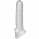Perfect Fit Fat Boy Micro Ribbed Large Penis Sleeve   - Klar