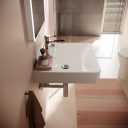 Hansgrohe Xanuia Q Vegghengt Servant 55x48 cm m/1 bl.hull m/ol Hvit