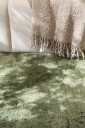 Cozy Ryeteppe Rundt 120 cm - Grønn