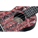 Ortega Guitars Ortega K2ss-Rkc Keiki Soprano Ukulele Sett, Super Scale, Rød Kaleidoscope