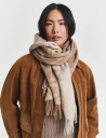 GANT Monogram Wool Scarf - Beige - ONE SIZE