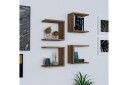 Vegghylle Basnea 20x30 cm 4 Hyller   Brun