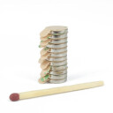 Selvklebende disk magnet Ø 10 x 2 mm neodymmagneter med lim