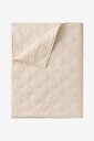Ellos Home   Sengeteppe Elly Quilted i resirkulert halvlinne   Hvit