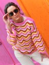 WAVE genser rosa/rust