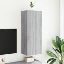 vidaXL Vegghengt TV-benk grå sonoma 40,5x30x102 cm konstruert tre 8721012255203