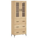 vidaXL Highboard sonoma eik 69,5x34x180 cm konstruert tre 8720845478261