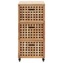 vidaXL Baderomsskap 41x41x91 cm heltre valnøtt