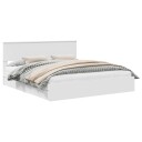  Seng med Oppbevaring med skuff Hvit 180 x 200 cm Konstruert tre