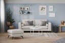 Ocean Lyx 3 seters Stoffsofa   Lys grå