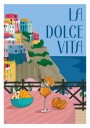 La Dolce Vita Italian Coast and Aperitivo Plakat Plakat / 100x150cm