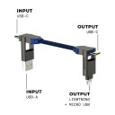 ROLLING SQUARE INCHARGE X 7 CM UNIVERSAL LADEKABEL 100 W, BLÅ