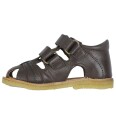 Pom Pom Classic Rub Sole Closed Two Velcro - Brown - 31
