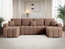 Zulueta 4 seters sovesofa med dobbel divan   brun