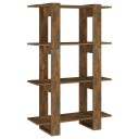 Bokhylle/romdeler røkt eik 80x30x123,5 cm