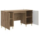 vidaXL Skrivebord Artisan eik Konstruert tre 142,5 x 50 x 75 cm