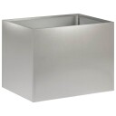 vidaXL Hageblomsterpotte Sølv 40 x 30 x 30 cm Rustfritt stål