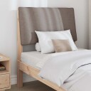  Polstret sengegavl Gråbrun 80 cm Massiv furu