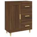 vidaXL Skjenk brun eik 69,5x34x90 cm konstruert tre