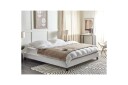 Dubbelsäng Beliani Roanne med lamellram Beige-Mörkt Trä, 140x200 cm, Bouclé Grey 180x200 VALUE_MISSING_3 -