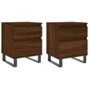  Nattbord 2 stk brun eik 40x35x50 cm konstruert tre 8721012110823