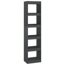 vidaXL Bokhylle/romdeler 40x30x167,5 cm gr? heltre furu