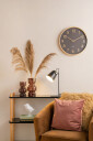 KARLSSON Wall Clock Pure Wood Grain - Black - Ø40CM