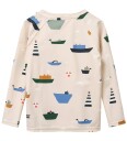 Liewood Noah Printed Longsleeve Swim Tee Cream 116